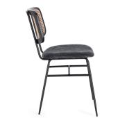 fekete szurke rattan szek modern retro lakas otthon etkezo etterem kavezo butor etkezoszek loft ipari.jpg